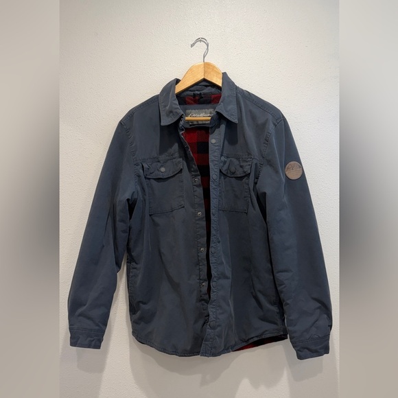 Eddie Bauer Other - Eddie Bauer Voyager Fleece Lined Snap Front Men’s Shirt/Jacket size L